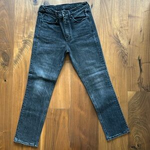 rag & bone thick back denim / 26 ankle high rise